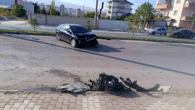 Niğde’de direğe çarpan sürücü yaralandı